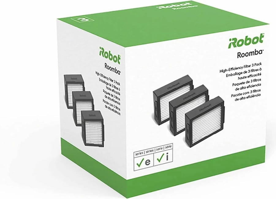iRobot Genuine Replacement Filters - 3-Pack High-Efficiency Filters Compatible with Roomba E, I, J Series and Combo i5, j5 Robot Vacuums