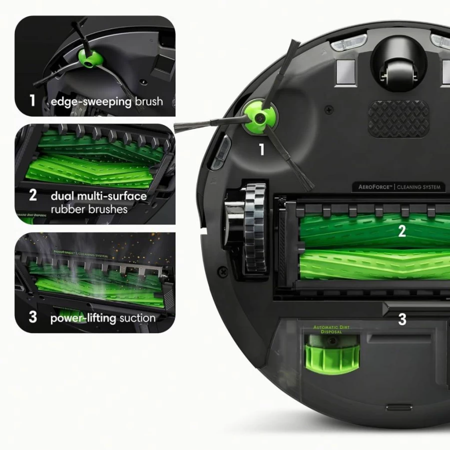 iRobot Roomba i3+ EVO (3554) Self-Emptying Robot Vacuum - 60-Day Capacity, Smart Mapping, Alexa Compatible, Room-by-Room Cleaning, Wi-Fi Connected