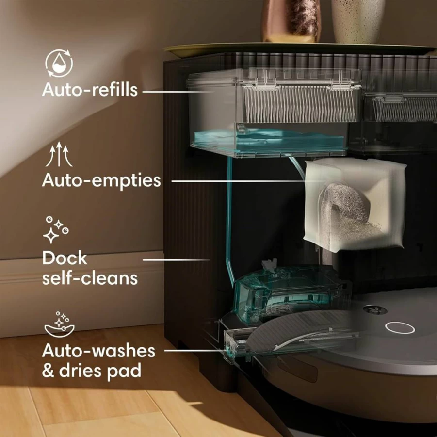 iRobot Roomba Combo j10+ Robot Vacuum and Mop with Auto-Wash Dock | Self-Emptying, Smart Obstacle Avoidance, Auto Mop Retraction | Wi-Fi Connected Cleaning Robot