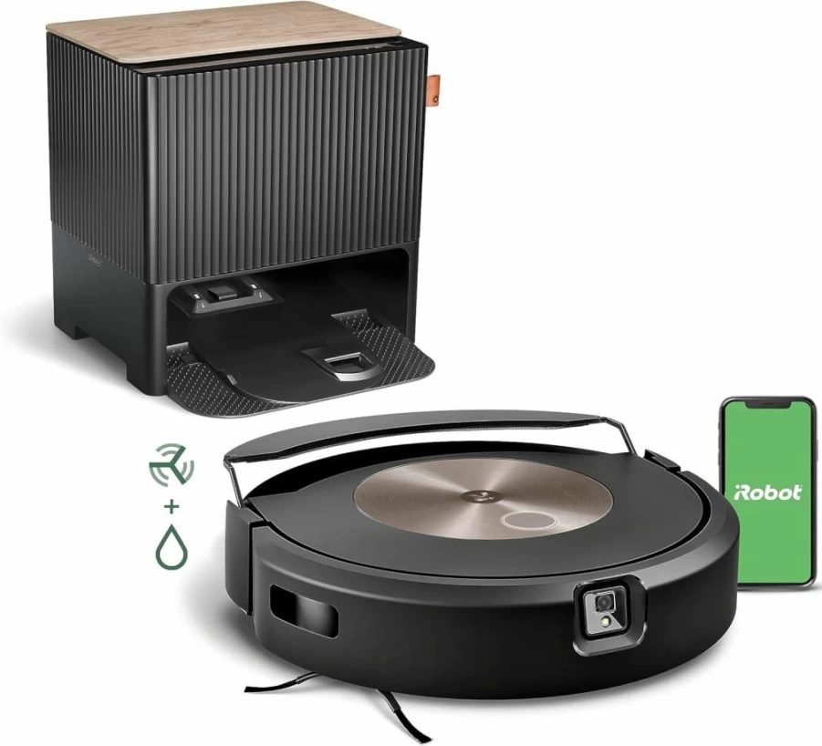 iRobot Roomba Combo J9+ Robot Vacuum and Mop with Self-Emptying Base, Auto-Fill, Multi-Surface Cleaning, Smart Carpet Detection, and Obstacle Avoidance