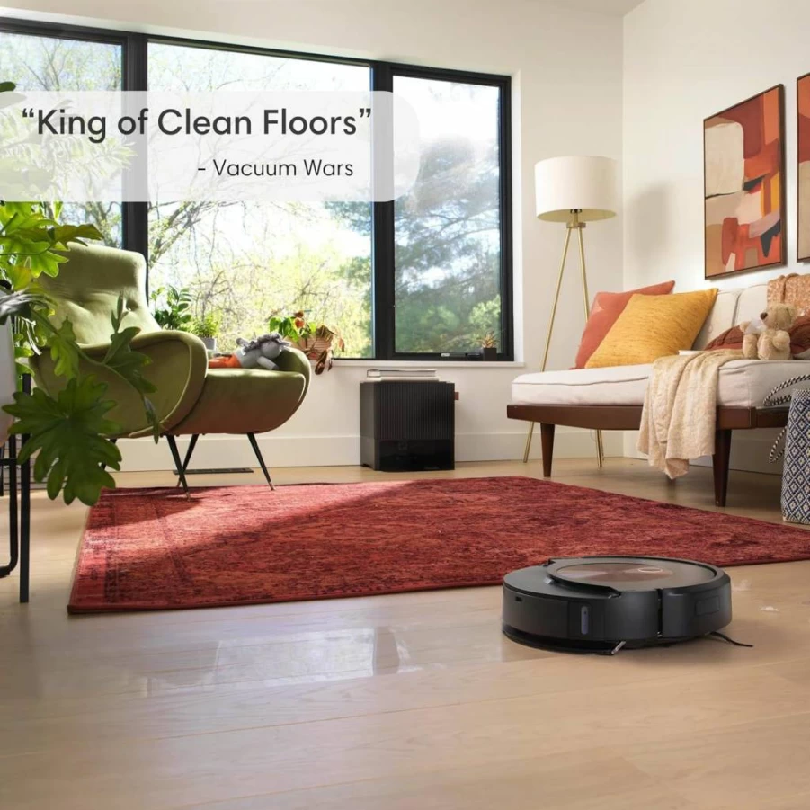 iRobot Roomba Combo J9+ Robot Vacuum and Mop with Self-Emptying Base, Auto-Fill, Multi-Surface Cleaning, Smart Carpet Detection, and Obstacle Avoidance