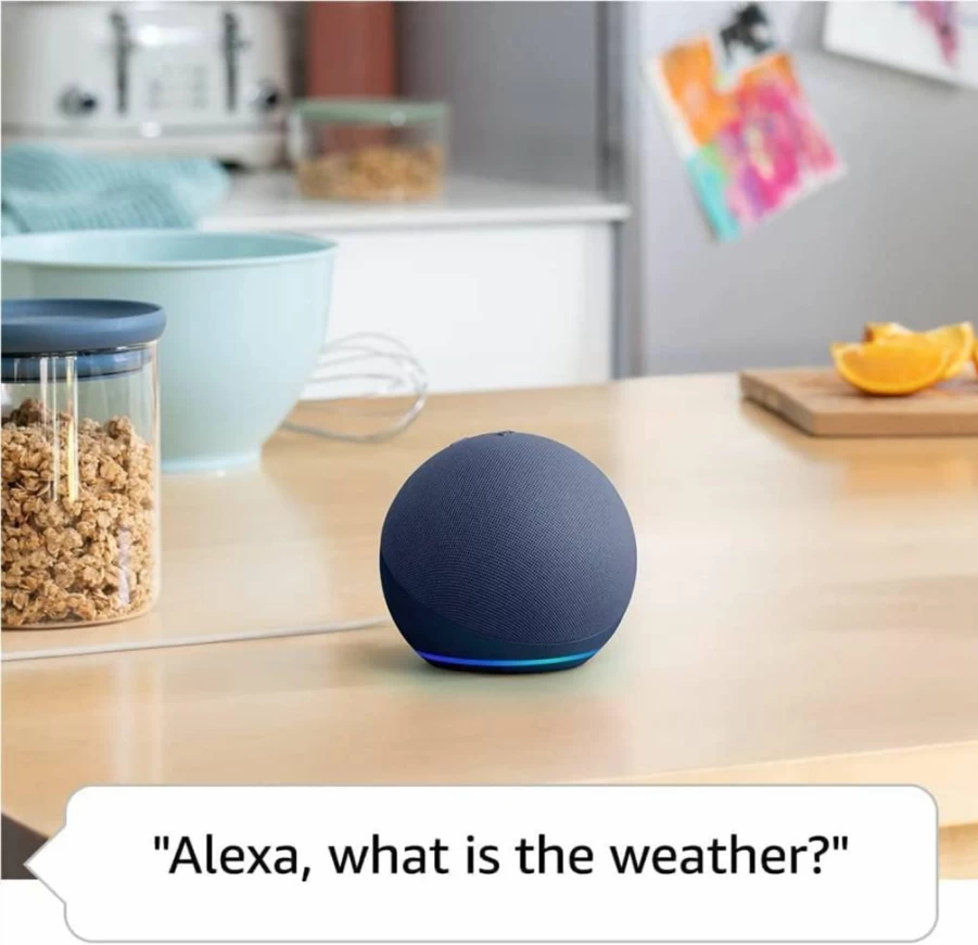 Amazon Echo Dot (5th Gen) - Smart Speaker with Alexa, Premium Charcoal Design for Home, Office & Bedroom