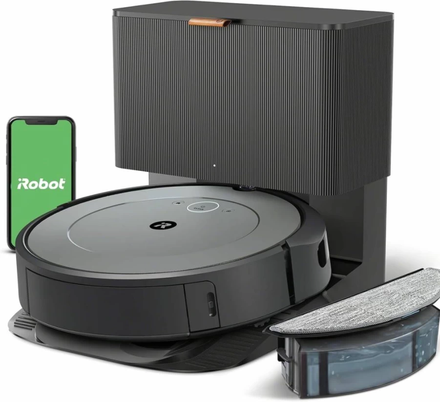 iRobot Roomba Combo i3+ (3574) Self-Emptying Robot Vacuum & Mop - Smart Mapping, 60-Day Capacity, Multi-Surface Cleaning, Pet Hair Specialist