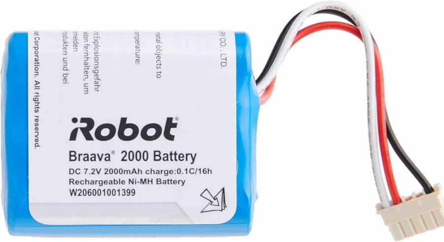 iRobot Braava 380T & Mint 5200 Replacement Battery - 2000mAh NiMH Authentic OEM Part