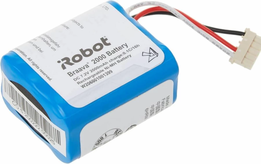 iRobot Braava 380T & Mint 5200 Replacement Battery - 2000mAh NiMH Authentic OEM Part