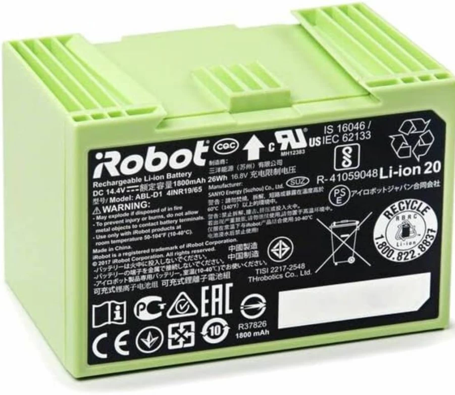 iRobot Roomba E & I Series Replacement Lithium Ion Battery - Authentic OEM Parts for Robot Vacuums