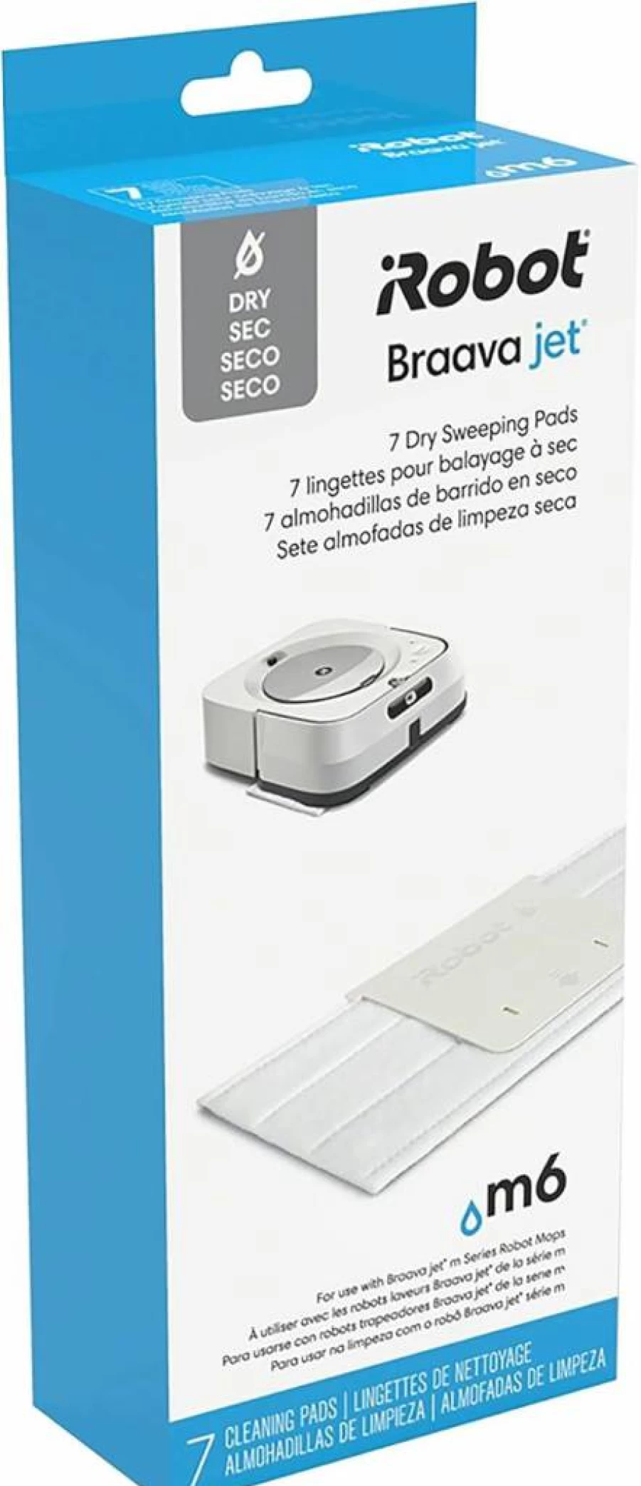 iRobot Braava Jet M Series Replacement Dry Sweeping Pads - 7 Pack | Genuine OEM Parts